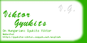 viktor gyukits business card